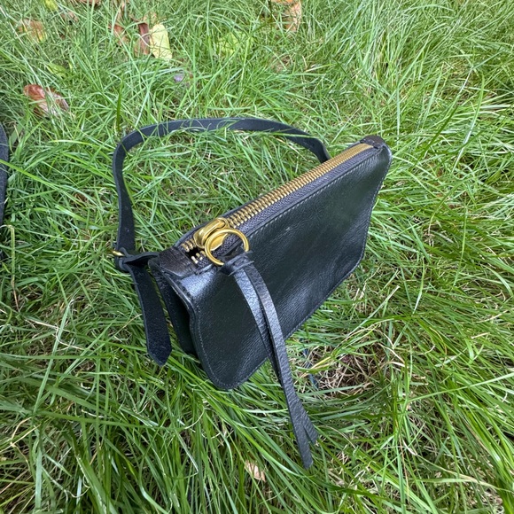 Madewell Leather Belt Bag / Black / The Simple Pouch Belt Bag / Every Day Style - Picture 8 of 13